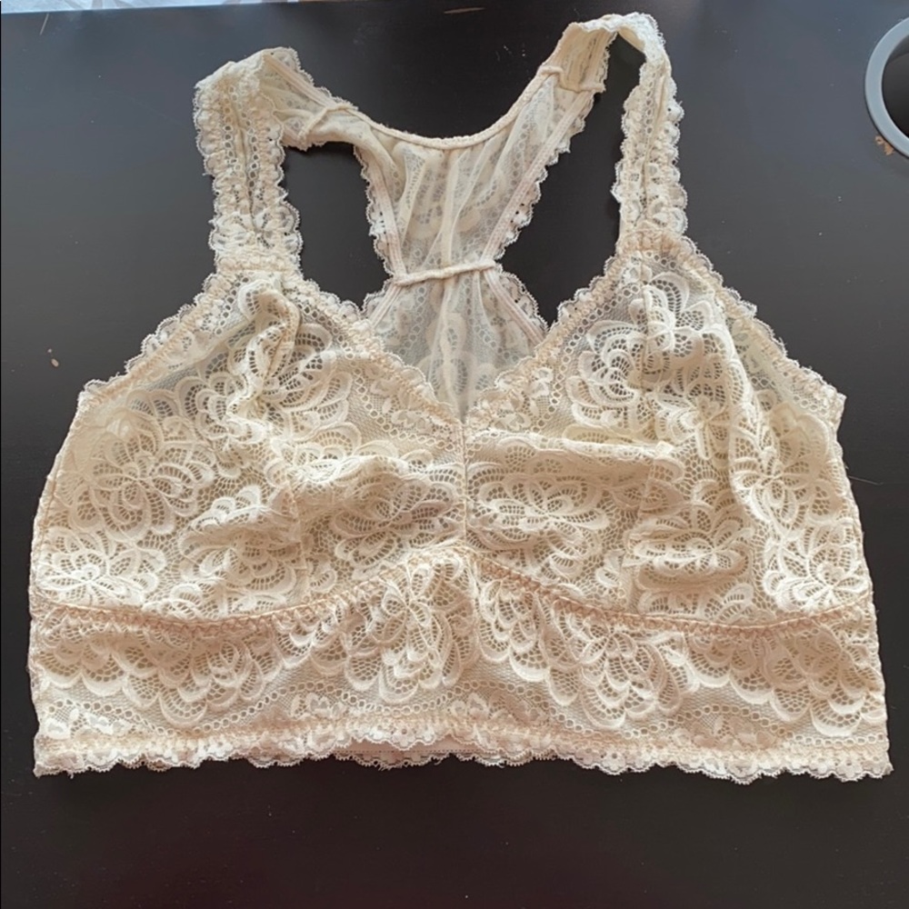Cream Lace Bralette